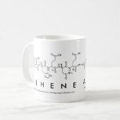 Mug Bouge de nom du peptide Athène (Devant gauche)