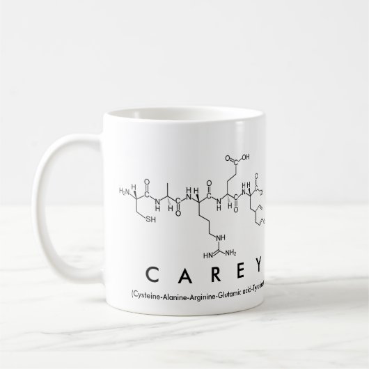 Mug Bouge de nom du peptide Carey (Gauche)