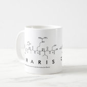 Mug Bouge de nom du peptide charis (Devant gauche)