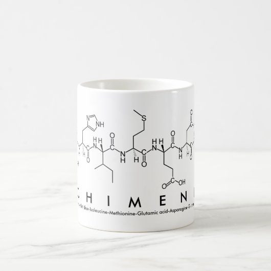 Mug Bouge de nom du peptide chimène (Centre)