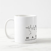 Mug Bouge de nom du peptide Madisen (Gauche)