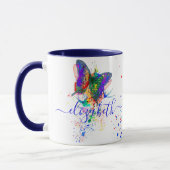 Mug Bouge de papillon personnalisée (Gauche)