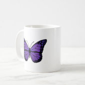 Mug Bouge de papillons - Papillon mauve - Cadeau parfa (Devant gauche)
