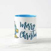 Mug Bouge de poisson de noël mignon sur mesure (Centre)