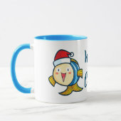Mug Bouge de poisson de noël mignon sur mesure (Gauche)