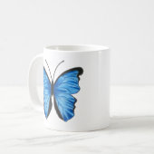 Mug Bouge de thé à papillon bleu (Devant gauche)