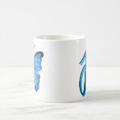 Mug Bouge de thé à papillon bleu (Centre)