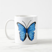Mug Bouge de thé à papillon bleu (Gauche)