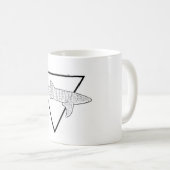 Mug Bouge d'impression de requin-baleine (Devant droit)