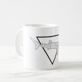 Mug Bouge d'impression de requin-baleine (Devant gauche)