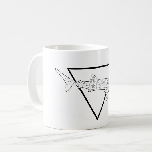 Mug Bouge d'impression de requin-baleine (Devant gauche)