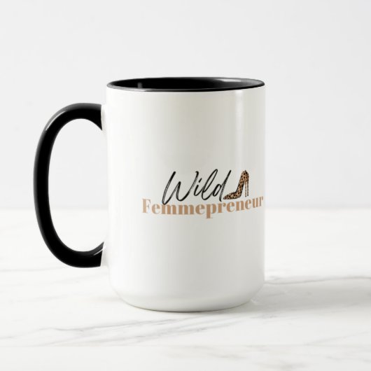 Mug Bouge Femmepreneur sauvage blanc (Gauche)