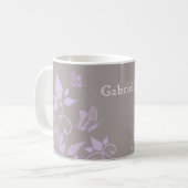 Mug Bouge florale de papillon Lilac (Devant gauche)