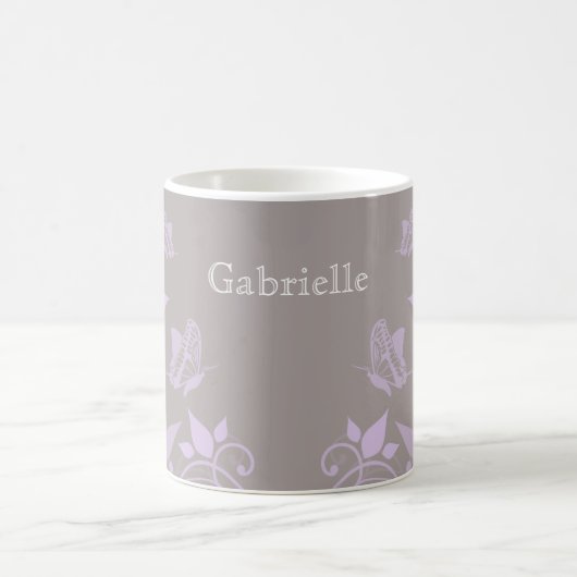 Mug Bouge florale de papillon Lilac (Centre)
