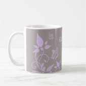 Mug Bouge florale de papillon Lilac (Gauche)