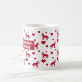 Mug Bouge Husky Sibérienne Au Coeur Rouge (Centre)