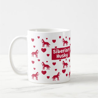 Mug Bouge Husky Sibérienne Au Coeur Rouge