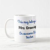 Mug Bouge pour enseignants, Cadeau pour enseignant ou  (Gauche)