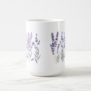 Mug Bougie à pilier motif lavande