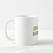 Mug Bougie Boho Vert Feuilles Brillantes (Gauche)