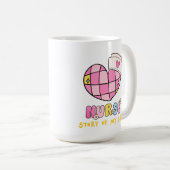 MUG BOUGIE DE CAFÉ INFIRMIÈRE (Devant droit)