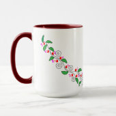 MUG BOUGIE DE DESSIN FLORAL (Gauche)