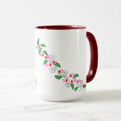 MUG BOUGIE DE DESSIN FLORAL (Devant droit)