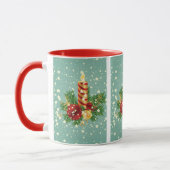 Mug Bougie De Noël Et Flammes De Neige (Gauche)