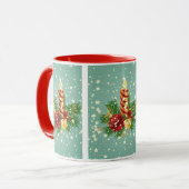 Mug Bougie De Noël Et Flammes De Neige (Devant gauche)