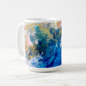 Mug Bougie d'évasion à tourbillon de couleur abstraite (Devant gauche)