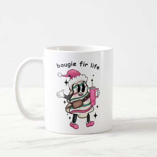 Mug Bougie Fir Life, Boujee Christmas Tree, Cadeau de  (Gauche)