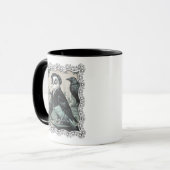 Mug Bougie Gothique Edgar Allan Poe Parakeet Inspiré (Devant gauche)