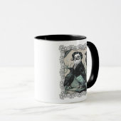 Mug Bougie Gothique Edgar Allan Poe Parakeet Inspiré (Devant droit)