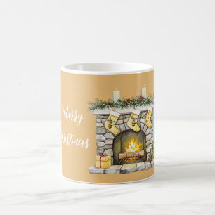 Mug Bougie miel doré brille brillant