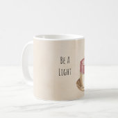 Mug Bougie rouge dans l'or soit une lumière (Devant gauche)
