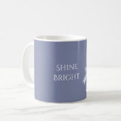 Mug Bougie Ruban Violet Brille Fort (Devant gauche)