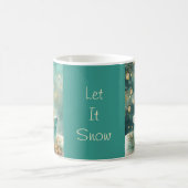 Mug Bougie sarcelle et dorée avec coffret cadeau (Centre)