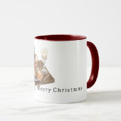 Mug Bougie Violon de Noël Chaleureuse et Chaud (Devant droit)