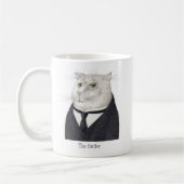 Mug BOUGIER blanc CAT + texte (Gauche)