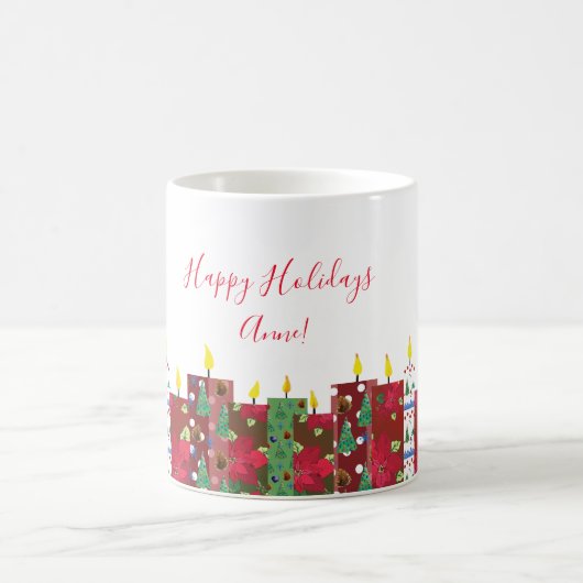Mug Bougies Art< Joyeuses Fêtes de Fin d'Année (Centre)
