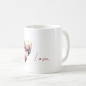 Mug Bougies Cœur Rouge (Devant droit)