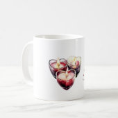 Mug Bougies Cœur Rouge (Devant gauche)