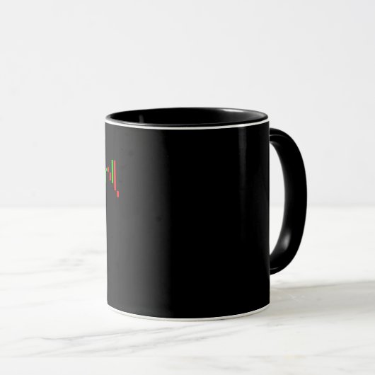 Mug Bougies de commerçant de forex (Devant droit)