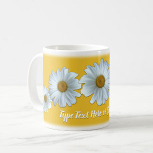 Mug Bougies de marguerite Personnalisées Fleurs de mar