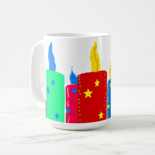 Mug Bougies de Noël (Devant gauche)
