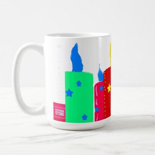 Mug Bougies de Noël (Gauche)