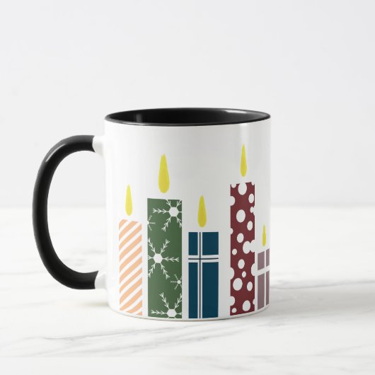 Mug Bougies de Noël (Gauche)