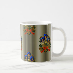 Mug Bougies et couronne de Noël