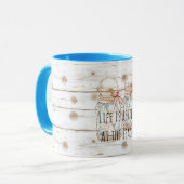 Mug Bougies Faux Bois Blanc (Devant gauche)
