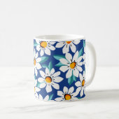 Mug Bougies printanières : motif floral tendance. (Devant droit)